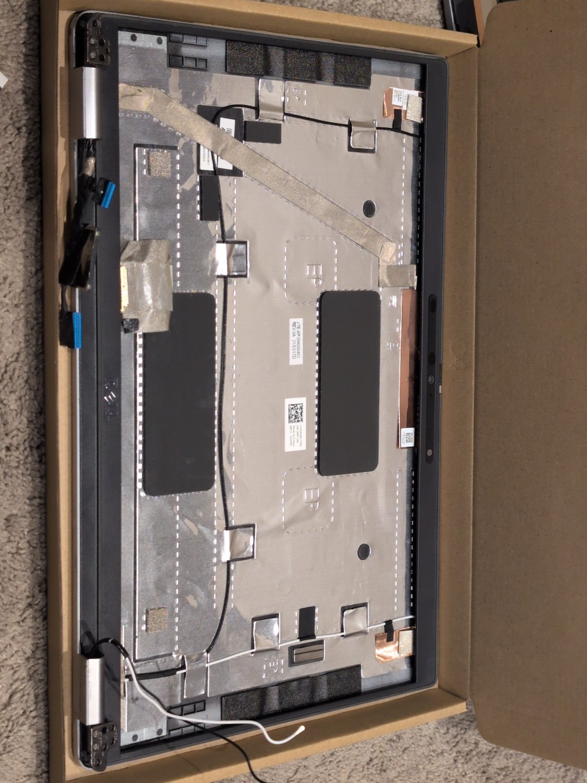 Dell Latitude 5420 Series 0DW98X USED Top Lid Cover-with Cam &wi Fi Cable&hinges
