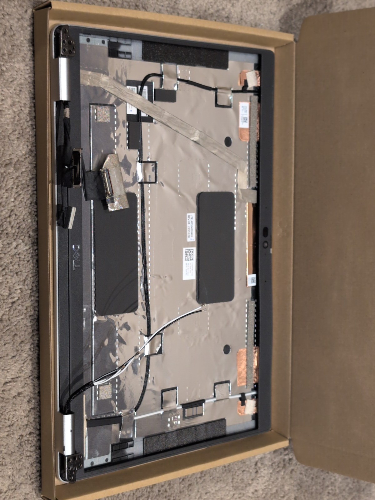 Dell Latitude 5420 Series 0DW98X USED Top Lid Cover-with Cam &wi Fi Cable&hinges