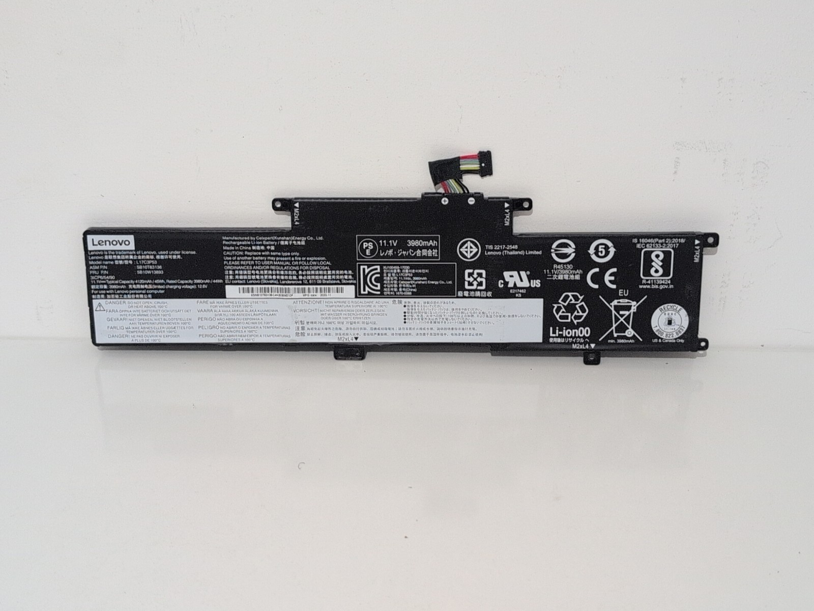 Genuine Lenovo Thinkpad L380 L390 + L380 Yoga L390 Yoga Battery 75%+