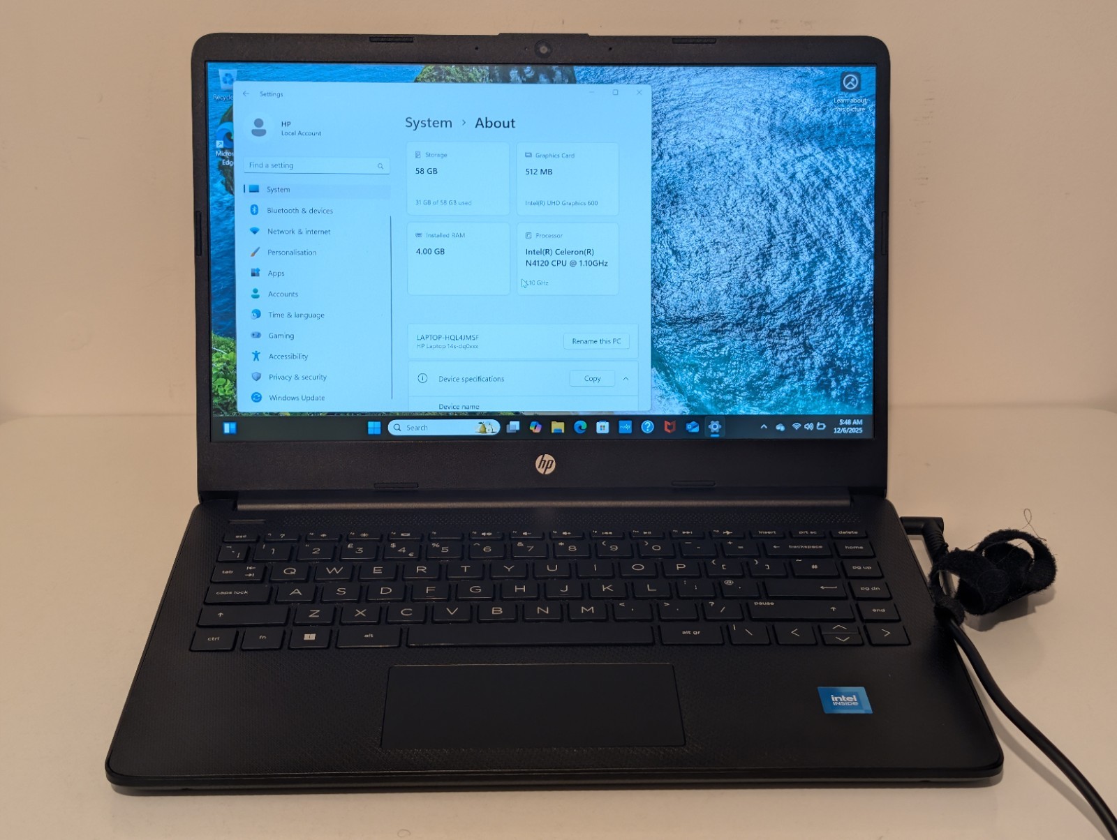 HP 14s-dq Laptop 14" | Intel Celeron N4120 | 4GB RAM 64GB Storage | Windows...