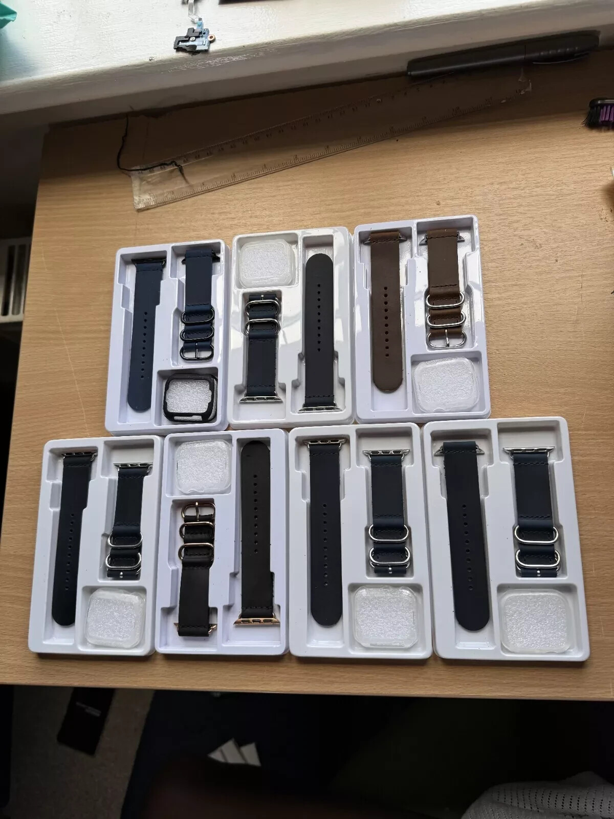 Apple watch band 42mm 38mm mixed lots Saddle Brown Classic Buckle Band