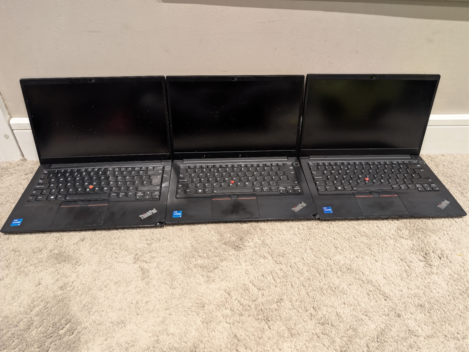 Joblots of 10 high end Lenovo ThinkPad laptops for parts and repairs only