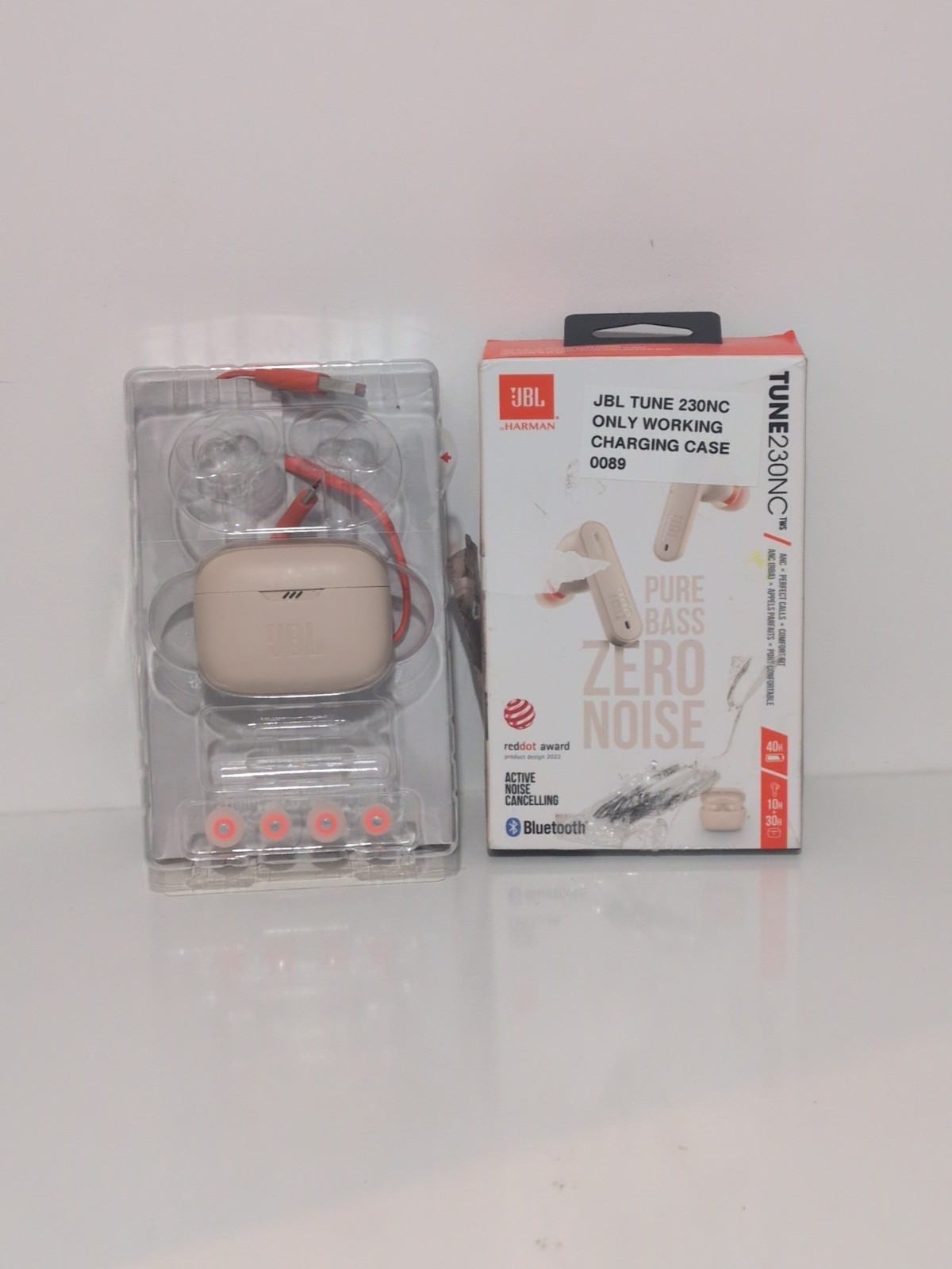 Charging case ONLY JBL Tune 230NC TWS Bluetooth earbuds.