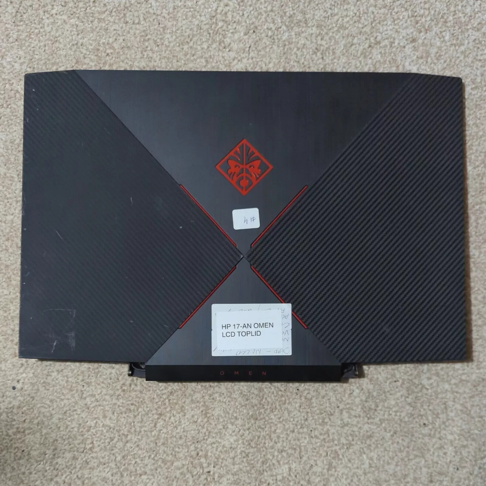 Genuine OEM HP Omen 17-AN Top LCD Lid Cover & Bezel Black 931554-001