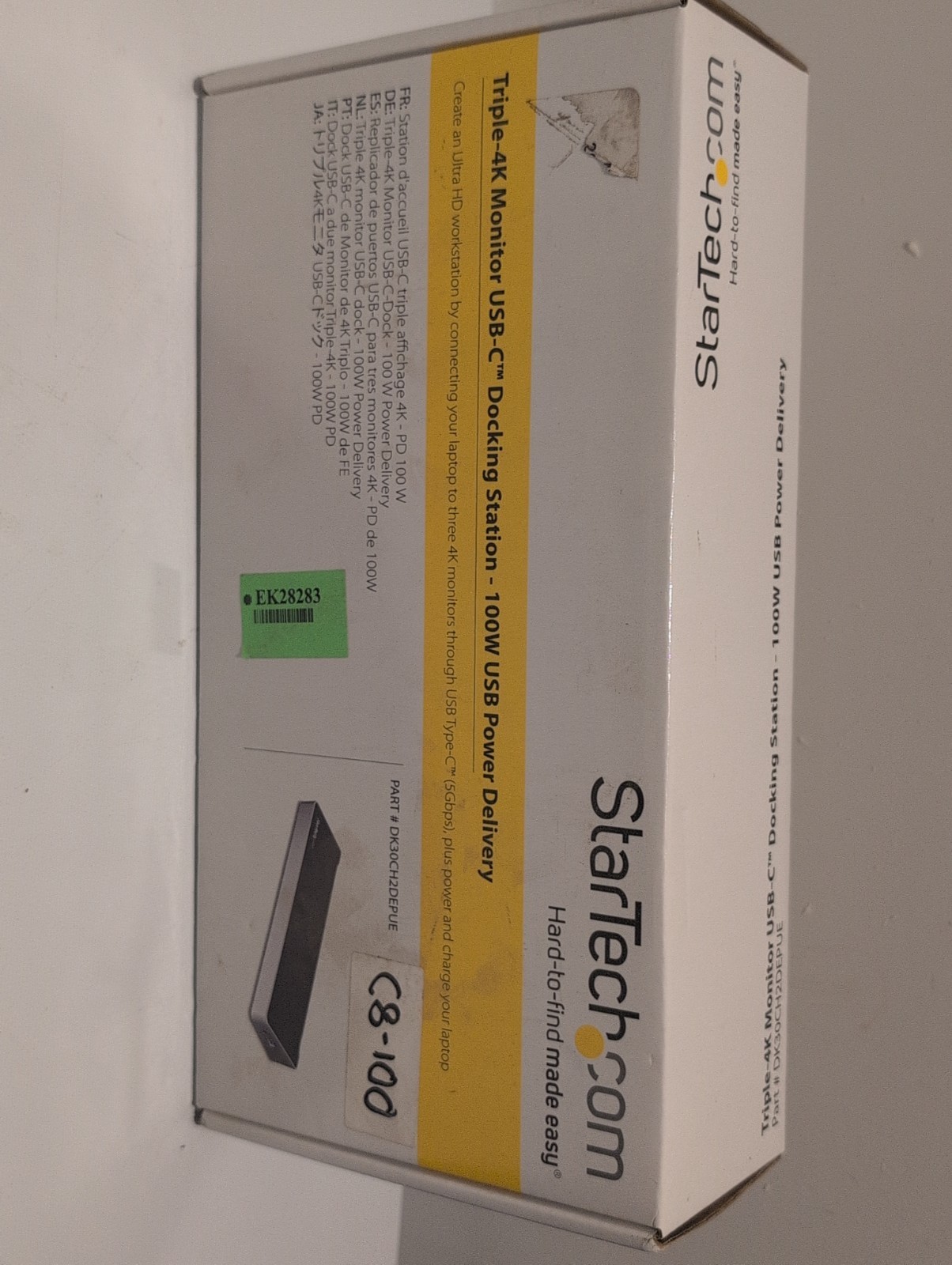 StarTech Triple 4K Monitor, USB-C Docking Station Dual DP + HDMI DK30CH2DEPUE