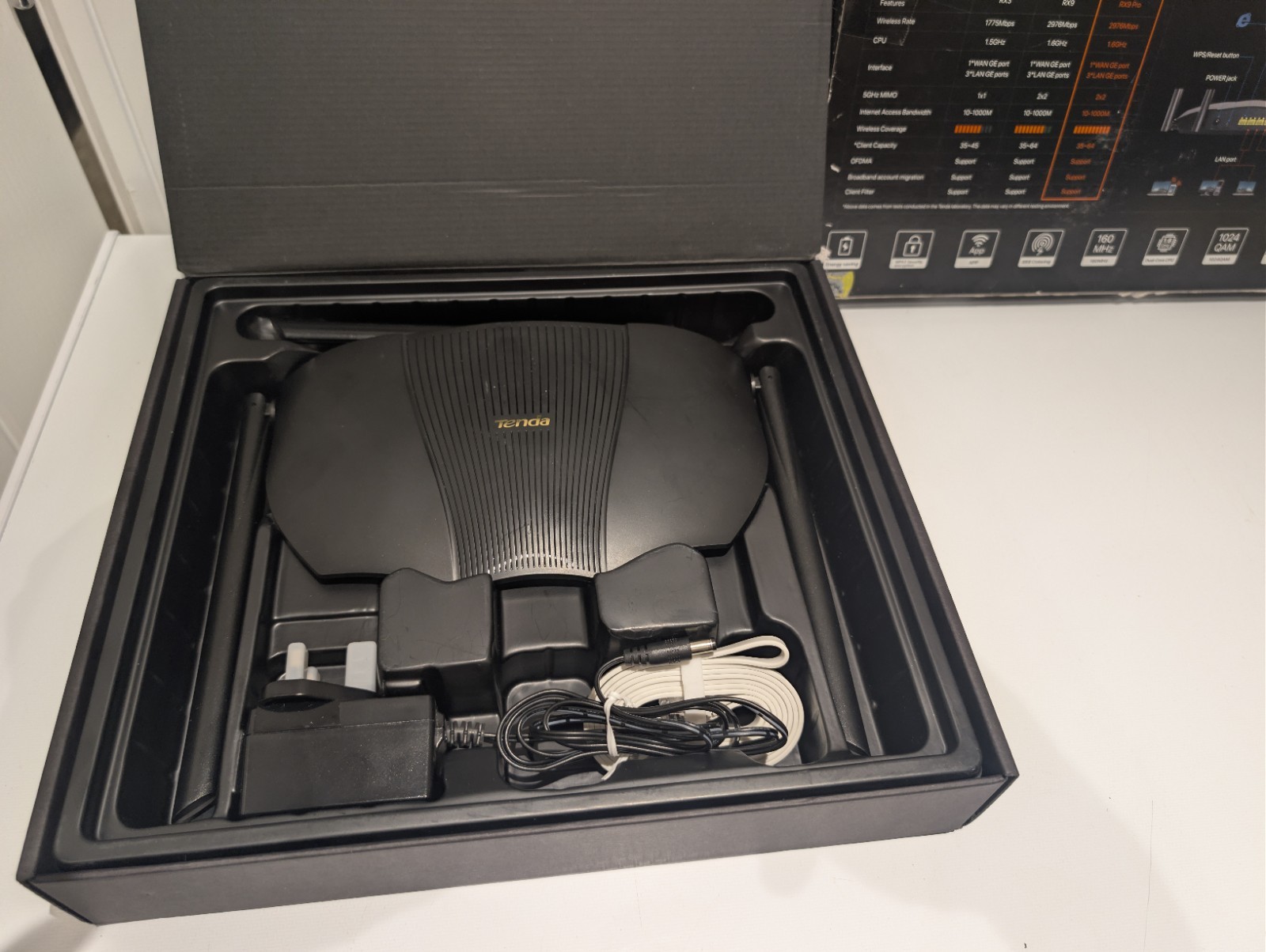 Tenda RX9 Pro AX3000 WiFi 6 Gigabit Dual Band Wireless Router 2.4GHz 5GHz