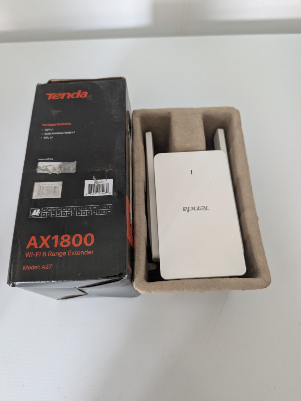 Tenda A27 AX1800 Wi-Fi 6 Range Extender - Tested Working Perfectly