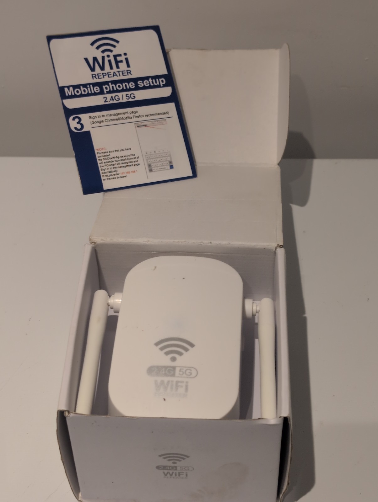 WiFi Signal Extender Range Repeater Booster Internet Amplifier 1200Mbps UK Plug
